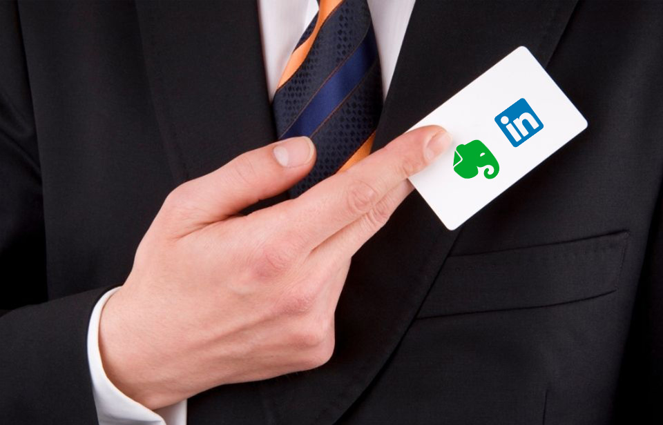 Business Cards Just Became Useful Again: LinkedIn and Evernote Partner Up