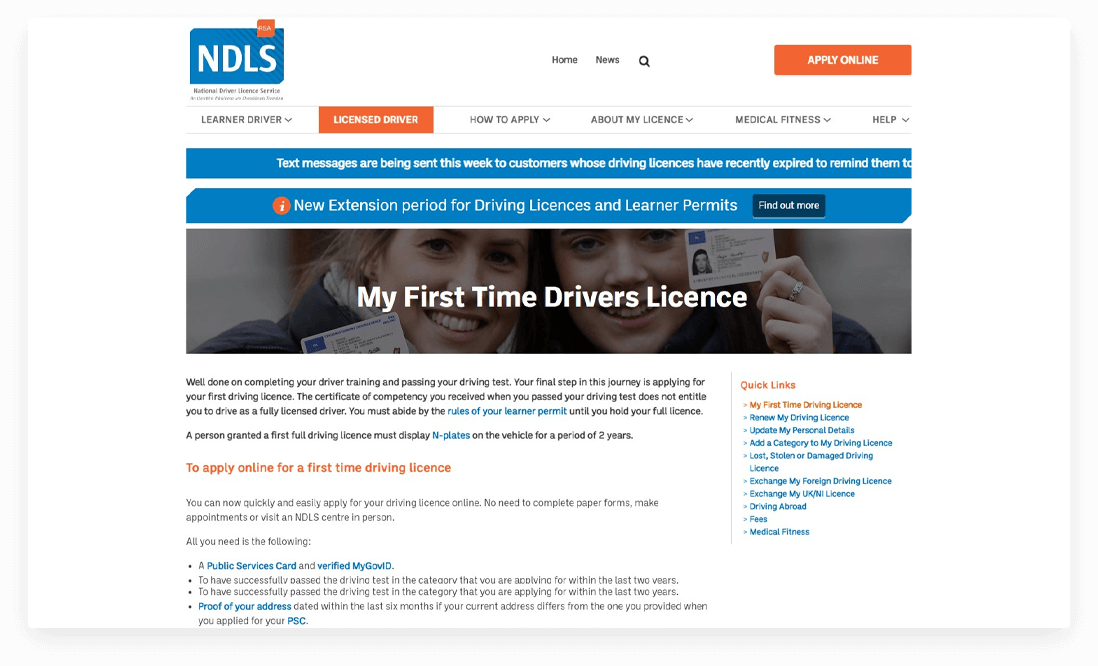 National Driver Licence Service Slide 3
