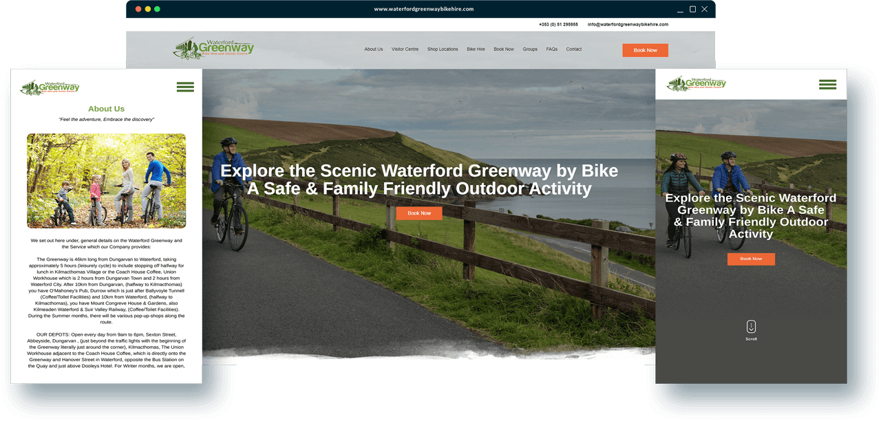 Greenway Bike Hire Banner Mockup