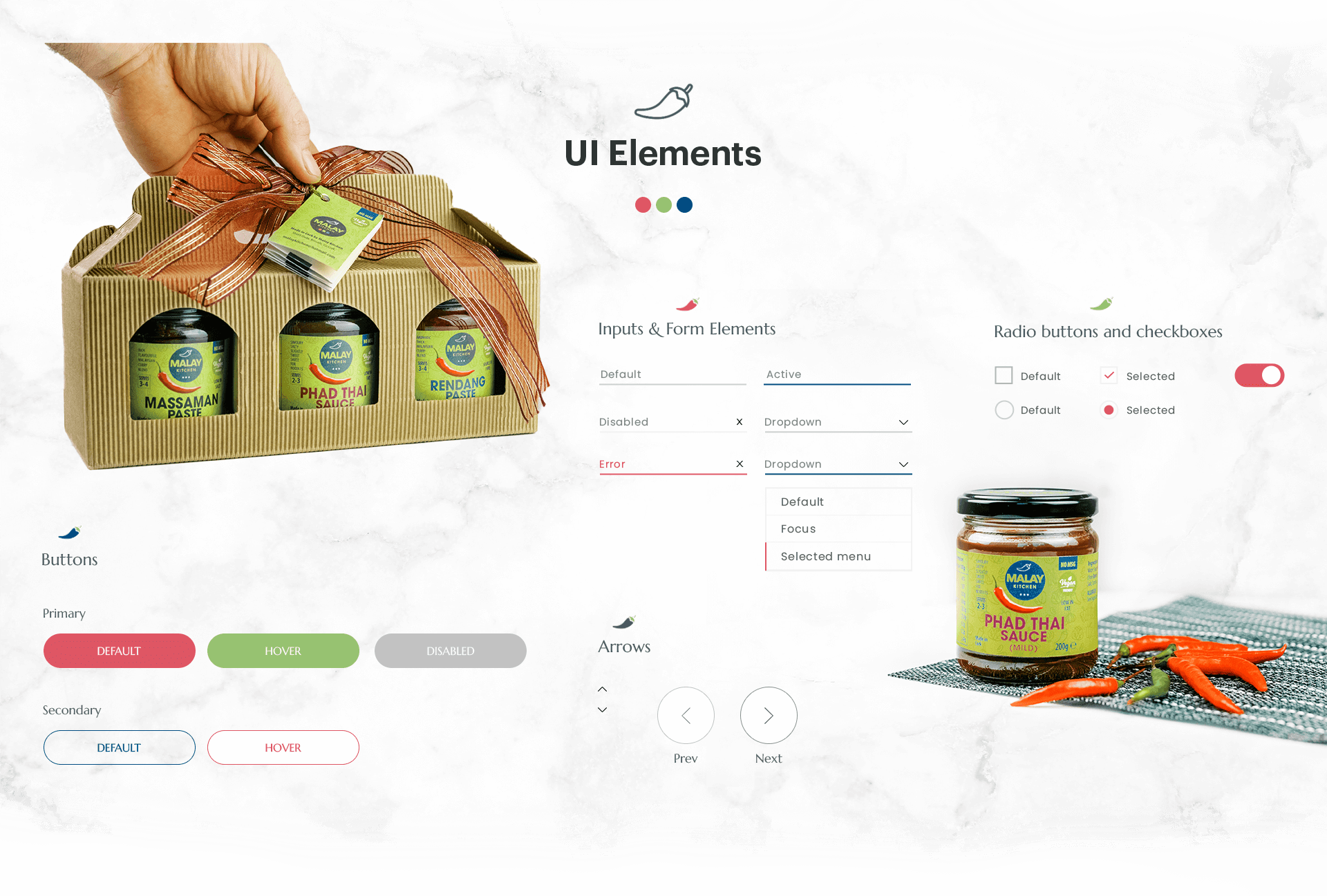 Malay Kitchen UI Element